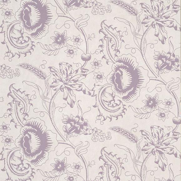 Обои Little Greene Archive Trails II Woodblock Mono 0291WOPLUMZ